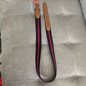 Men's and Red Stripe Belt